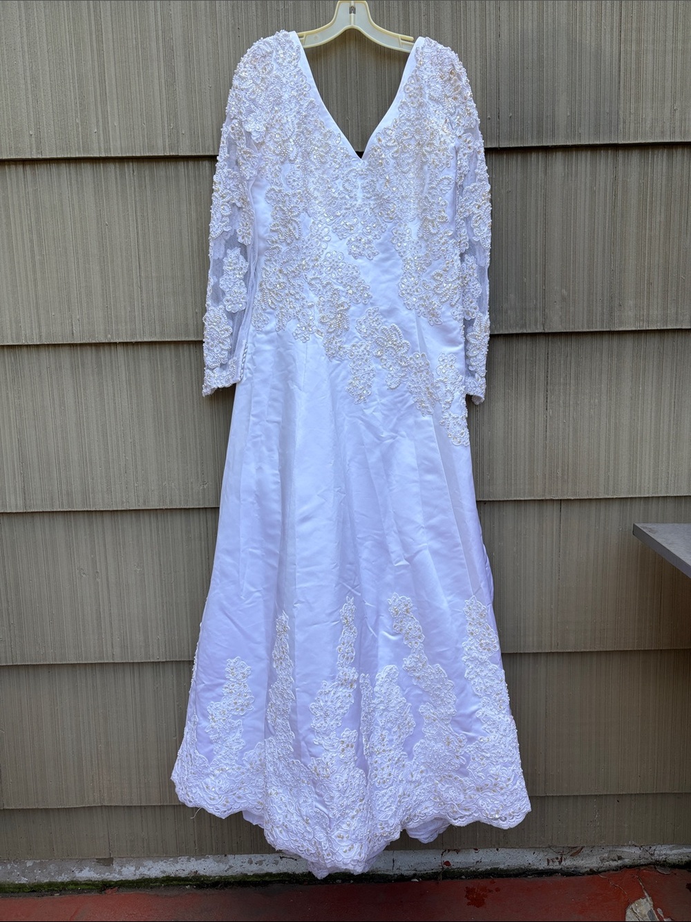 Beaded Appliqué Wedding Gown